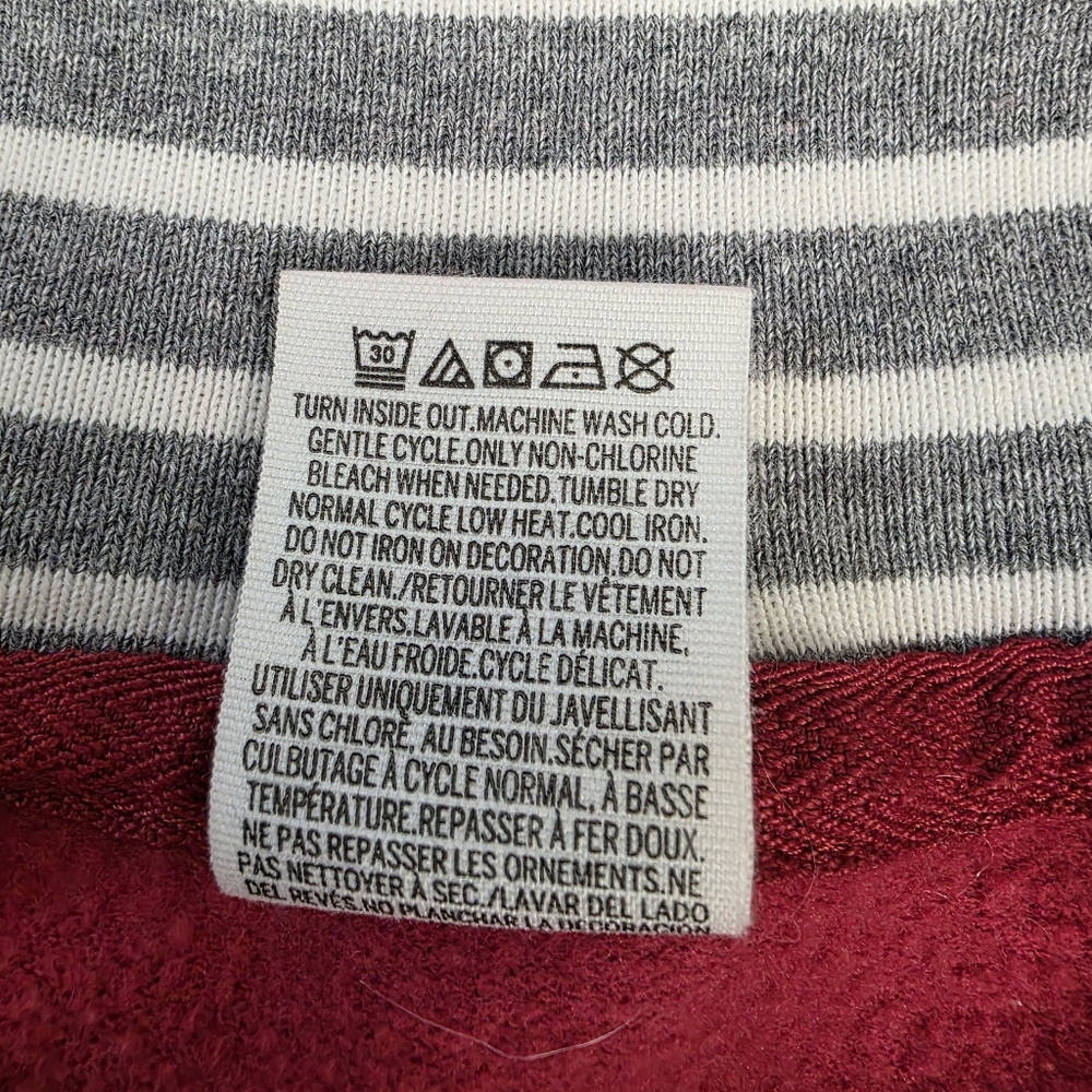 Victoria's Secret PINK Alabama Women's Red Quarter-Zip Sweatshirt Sz XS - Picture 9 of 9